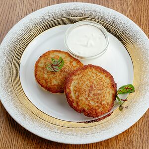 Картофельные оладьи с мясом как у бабушки 