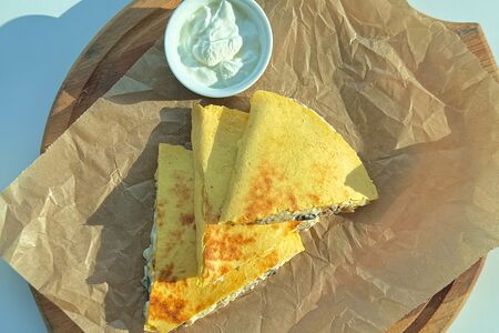 Кесадилья с курицей 