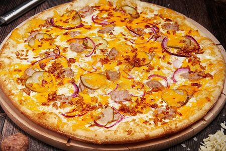 Чизбургер D33 Пицца на тонком тесте