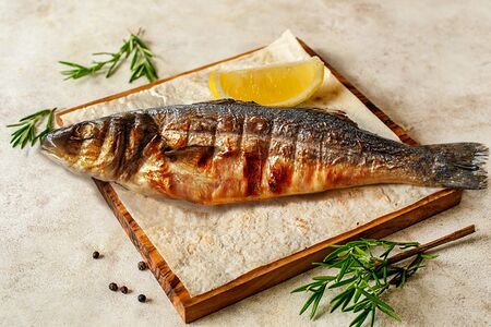 Сибас на гриле