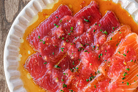 Татаки Лосось&Тунец