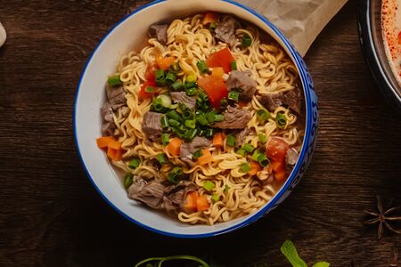 Суп с говядиной, тушённой в красном винем Сот Ванг