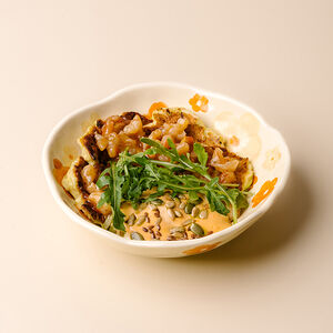 Оладьи из цукини с креветкой