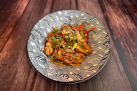 Удон с курицей