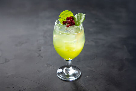 Домашний лимонад Щавель-бузина-лайм