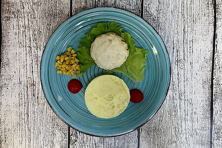 Котлетка для детей с пюре