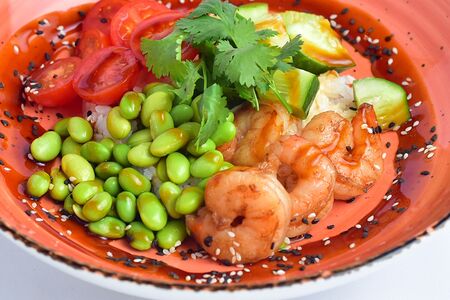 Поке с креветками