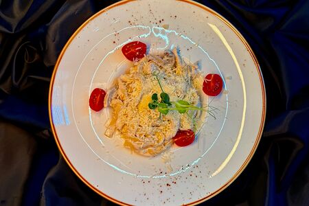 Фетучини с курицей 