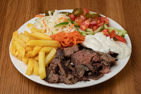 Шаверма говяжья на тарелке L