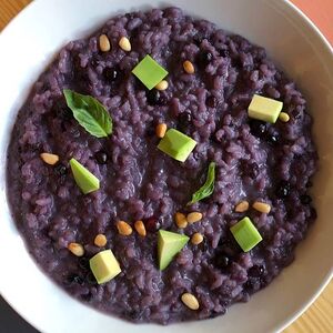 Чернично-рисовая каша