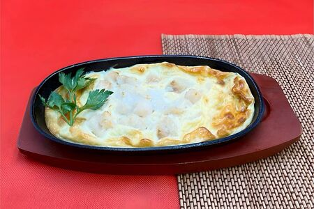 Треска в омлете