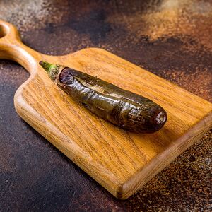 Баклажан с курдюком на мангале