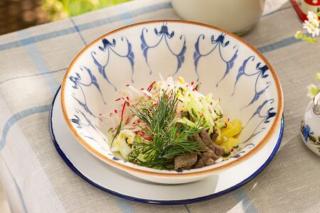 Окрошка на кефире