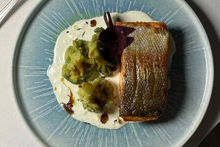 Филе форели с хрустящей брокколи