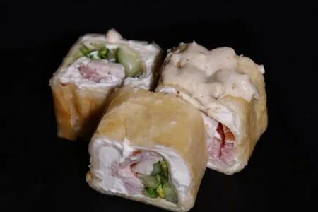 Тортилья с беконом и курицей