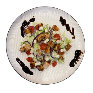 Салат с курицей терияки