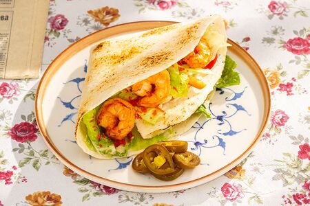 Кесадилья с креветками