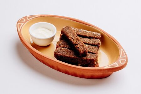 Гренки с чесночным айоли