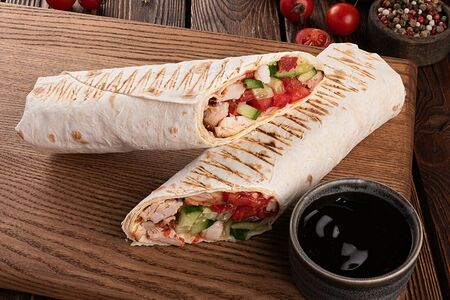 Шаверма со свининой BBQ