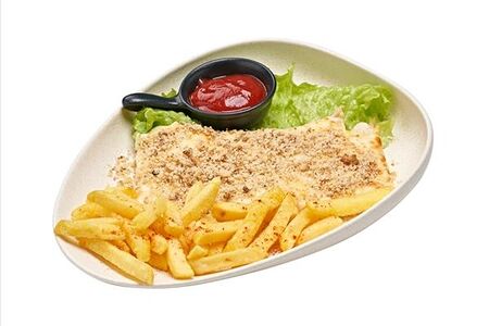 Курица по-арабски с картофелем фри