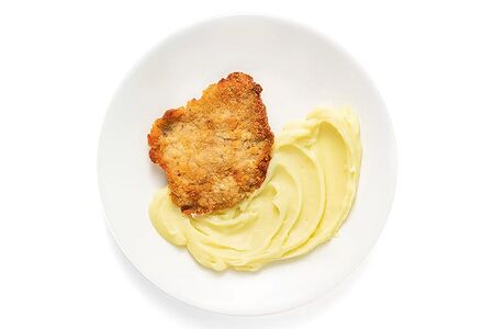 Шницель I like eat венский с картофельным пюре
