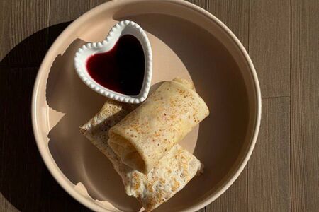 Блины с творогом 