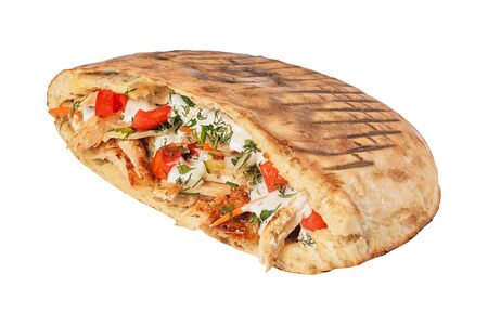 Шаверма в домашней лепешке