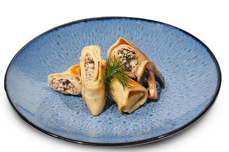 Блинчики с курицей и грибами