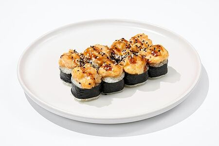 Запеченый ролл с креветкой new