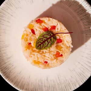 Рис отварной с овощами
