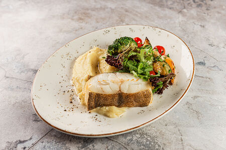 Белокорый палтус стейком