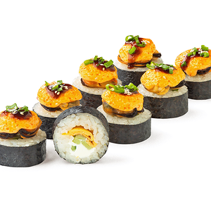 Запеченный с мидиями