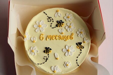 Бенто-торт на 6 месяцев полгодика с пчёлками