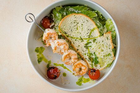 Цезарь с креветками