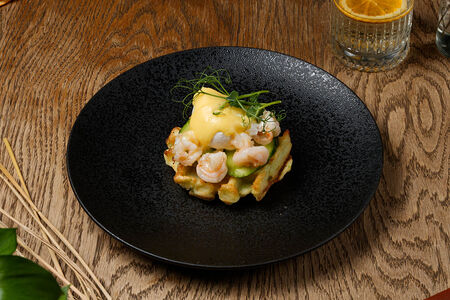 Вафля с креветкой