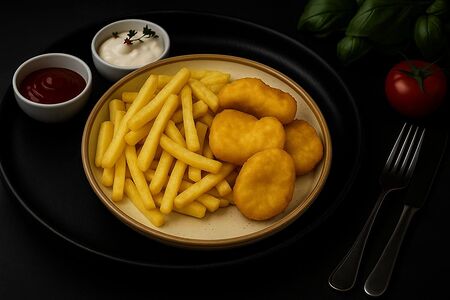 Наггетсы с картофелем фри