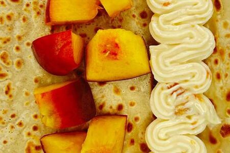 Блин Маскарпоне и персик