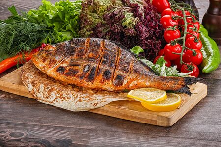 Дорада на углях