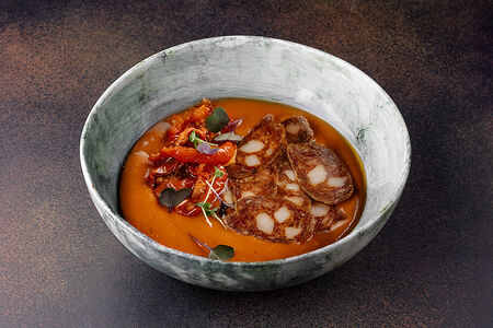 Гаспачо из кубанских помидоров с чоризо