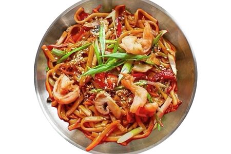 Вок с креветкой