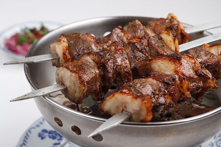 Говяжья печень с курдюком