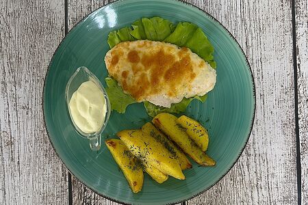 Курица в сырной корочке