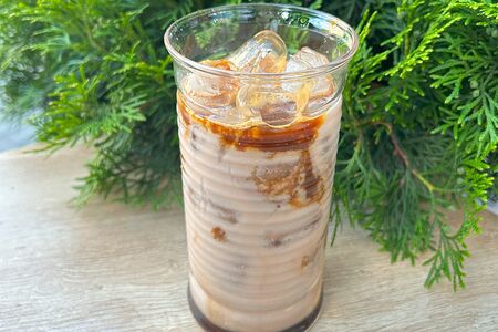 Айс латте Брауни на фундучном молоке