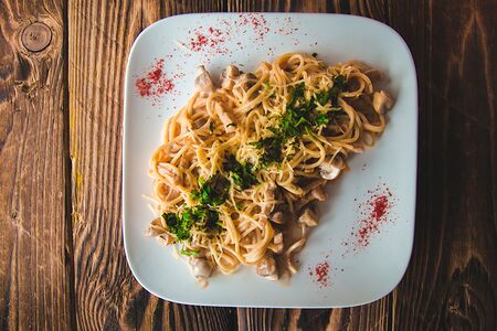 Паста Куриная со сливочным соусом