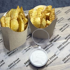 Две порции картофеля по-домашнему + 2 соуса