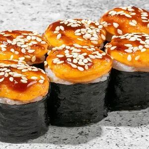 Запеченный мини ролл с креветкой