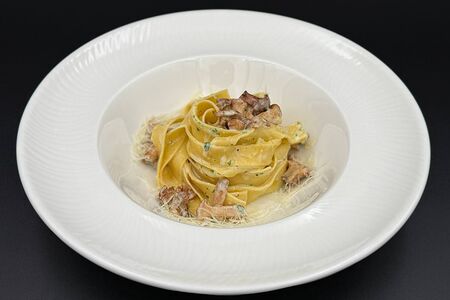 Папарделле с лисичками