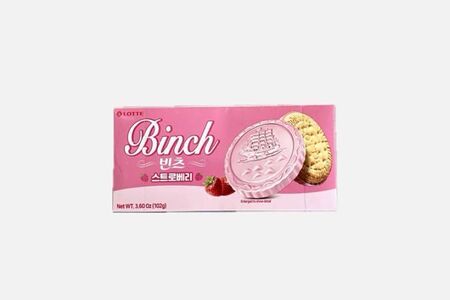 Печенье с шоколадом Binch Strawberry клубника (Корея)
