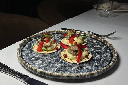 Байкальский Сиг с картофелем и брусникой