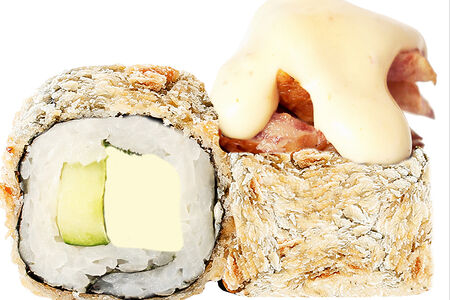 Жареный ролл со снежным крабом